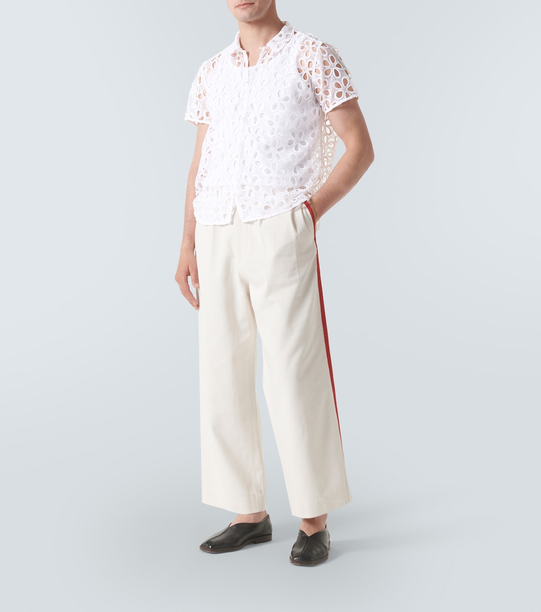 Primrose floral lace shirt | Bode