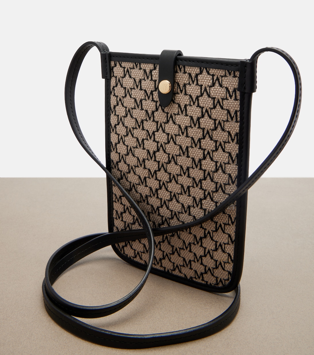 Smartphone-Etui Phony aus Canvas mit Leder | Max Mara