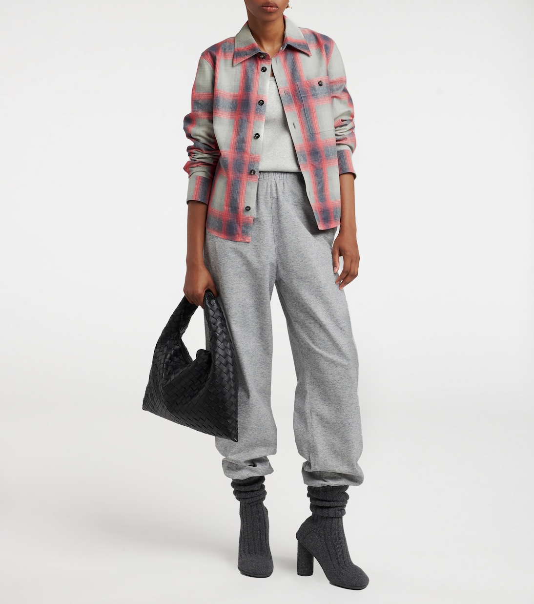 Hose Trompe l'œil aus Leder | Bottega Veneta