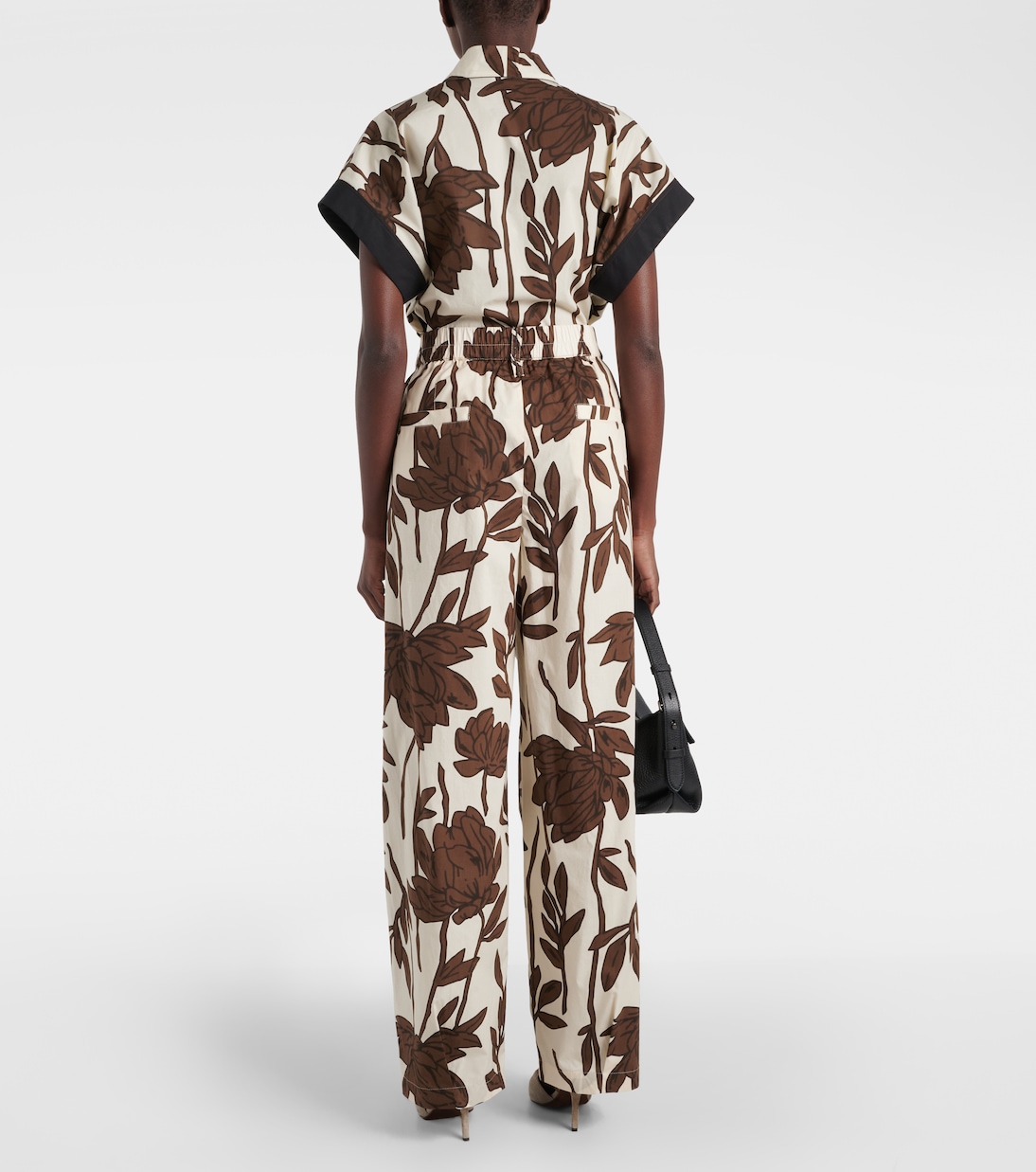 Bedruckte Cargohose aus Baumwollpopeline | Brunello Cucinelli