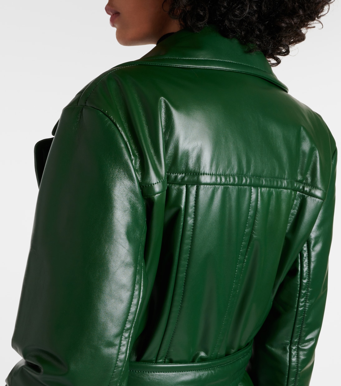 Manteau en cuir et fourrure synthétique | Burberry