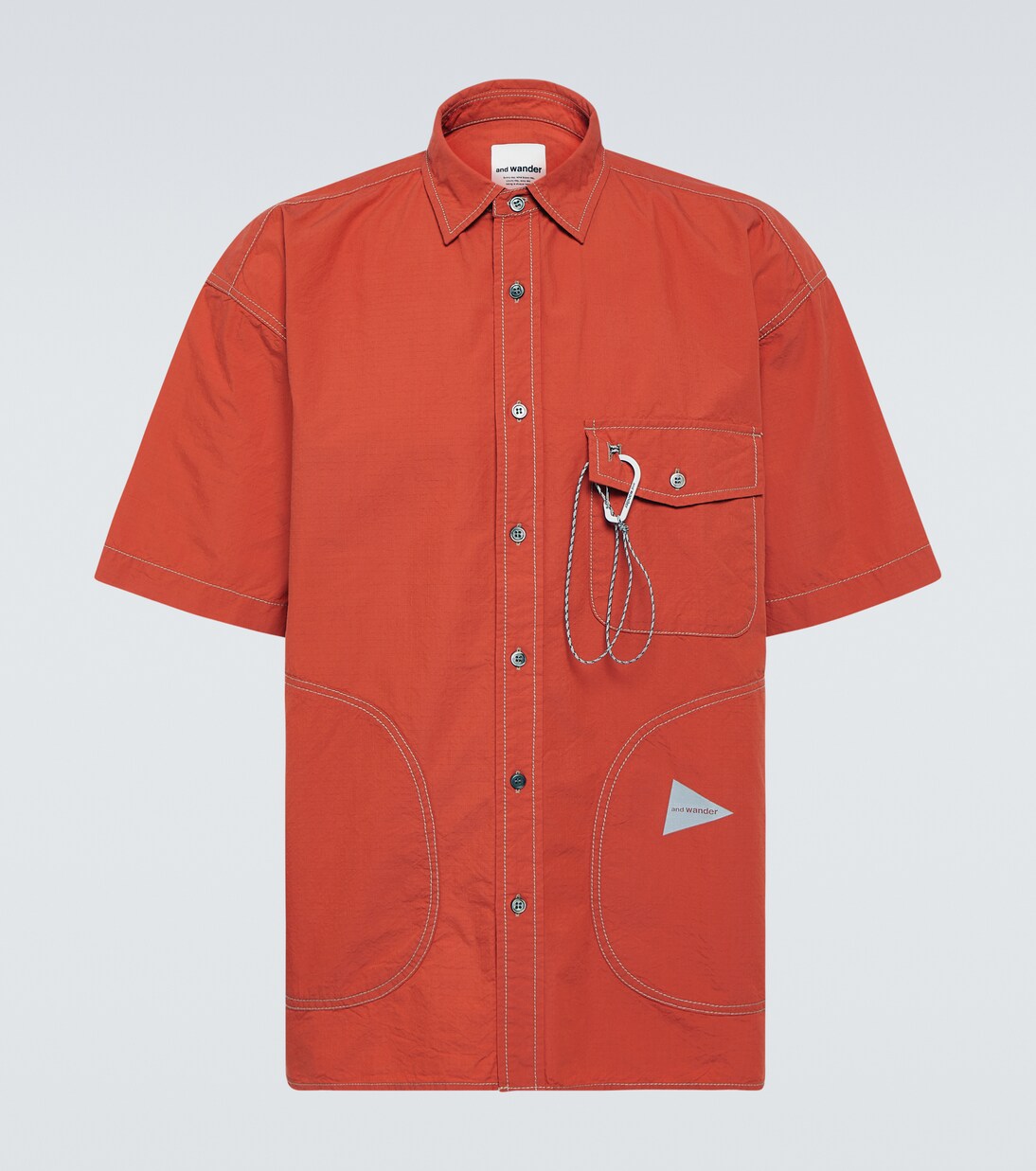 Cotton-blend shirt | And Wander