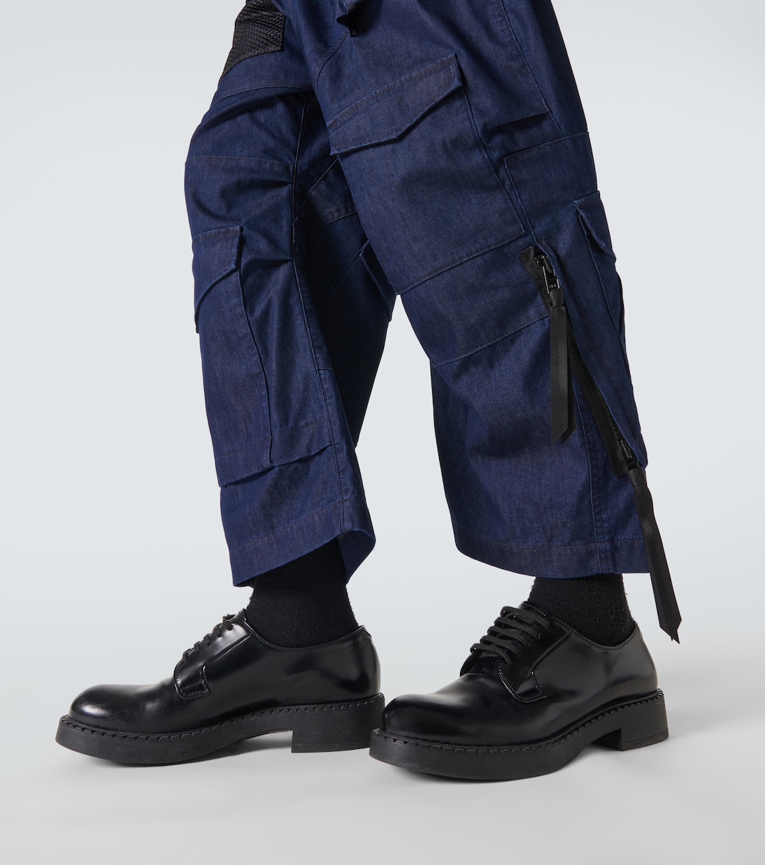 Deconstructed denim cargo pants | Junya Watanabe