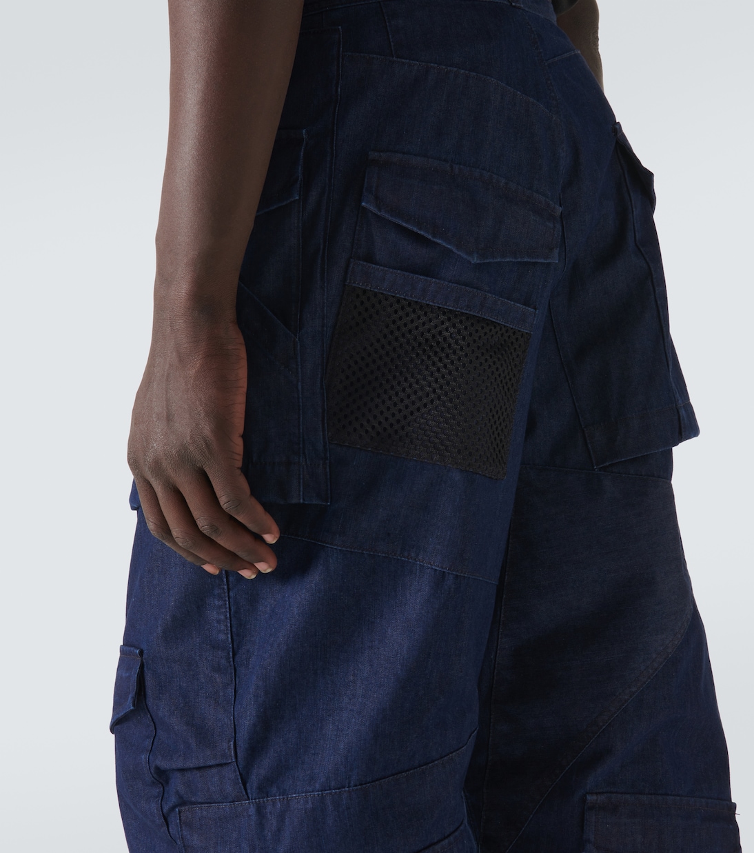 Deconstructed denim cargo pants | Junya Watanabe