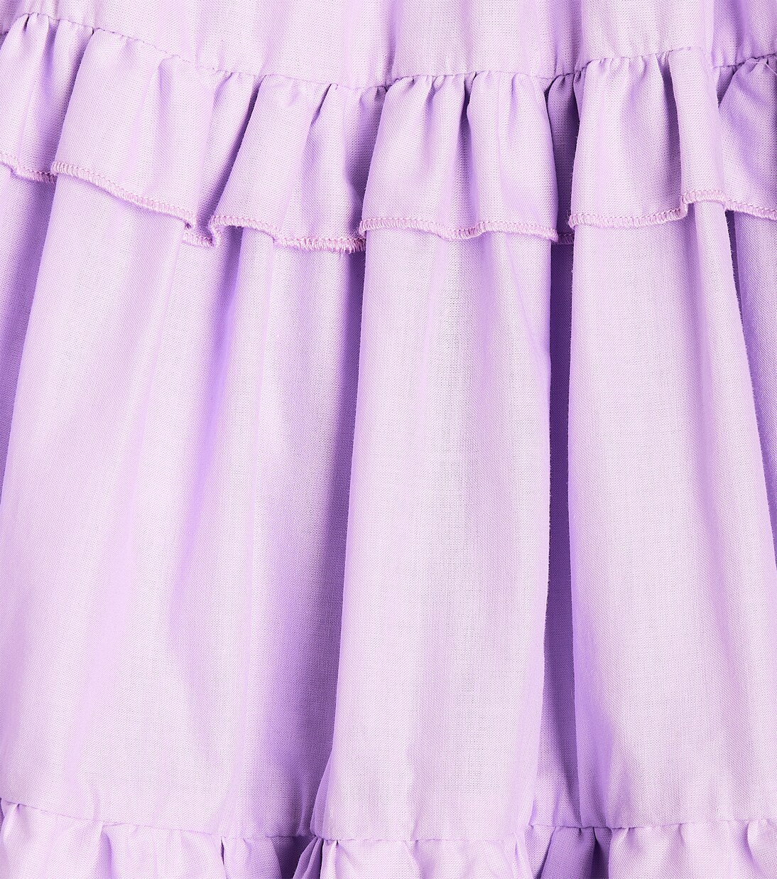 Ruffled tiered cotton dress | Monnalisa