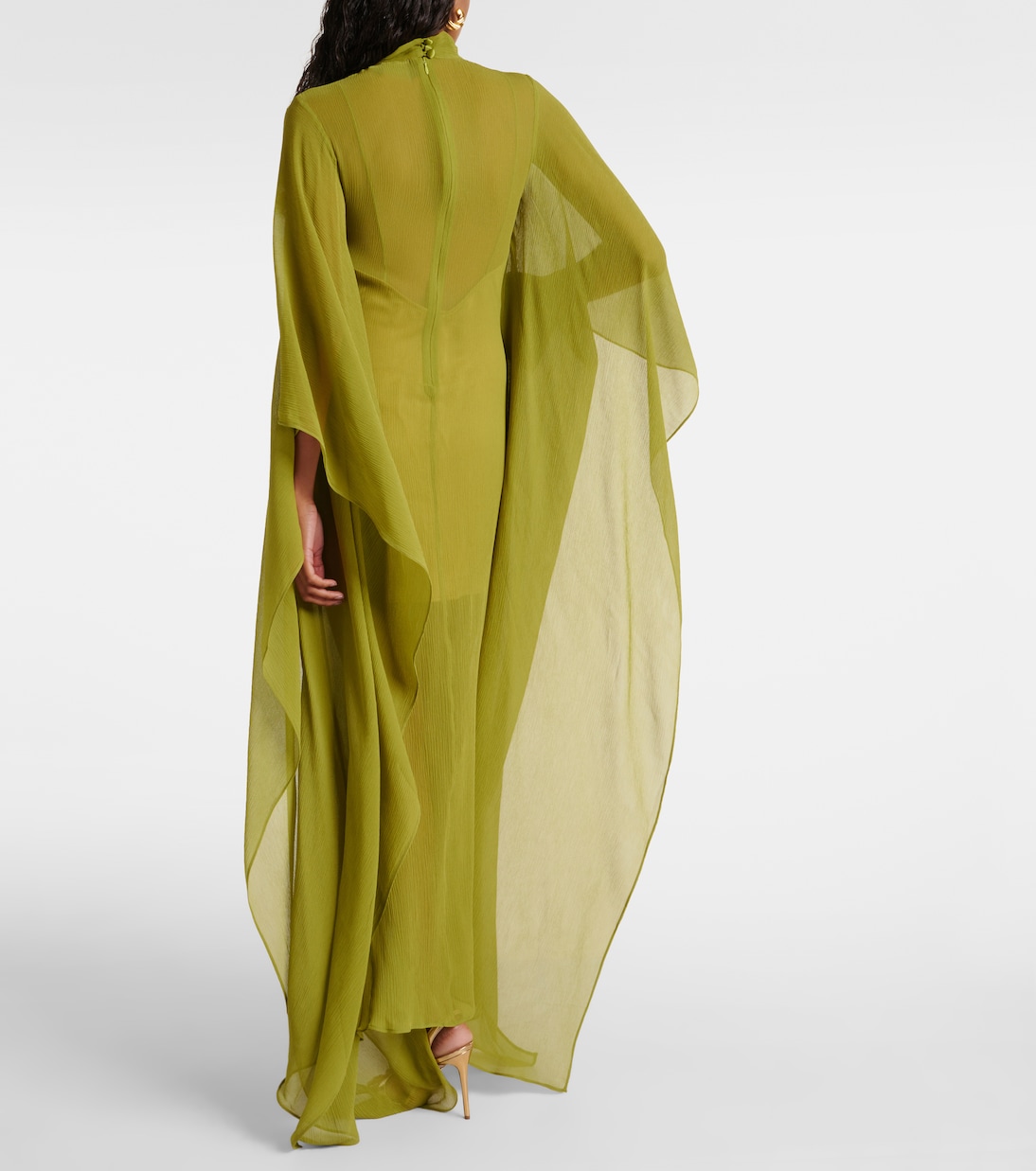 Lanzarote silk chiffon kaftan | Taller Marmo