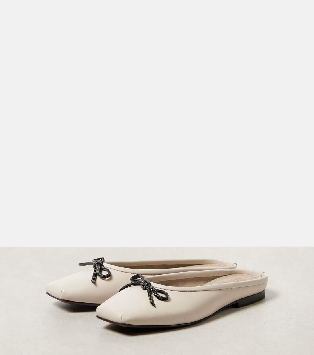 Monili leather mules | Brunello Cucinelli