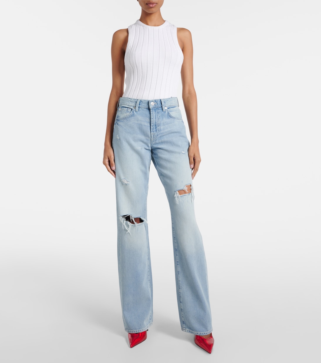 High-Rise Straight Jeans Tess | 7 For All Mankind