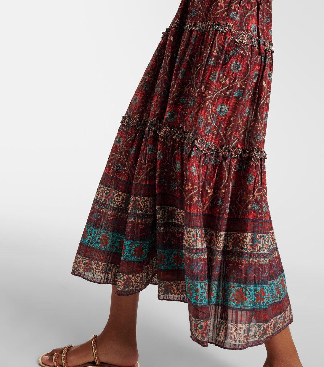 Midikleid Rosa aus einem Baumwollgemisch | Ulla Johnson