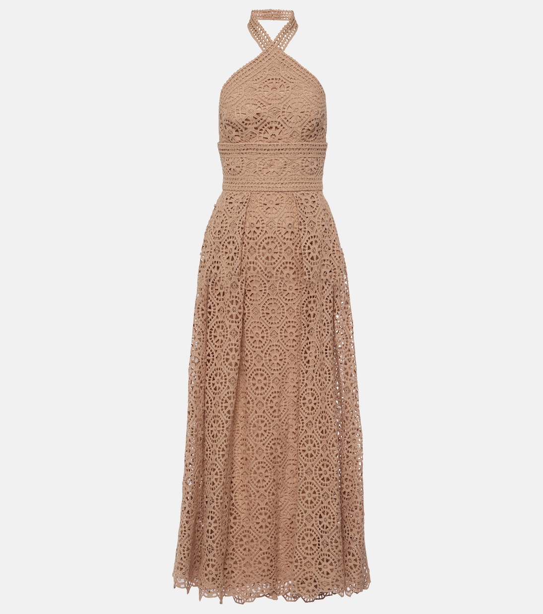 Robe midi en coton mélangé | Elie Saab