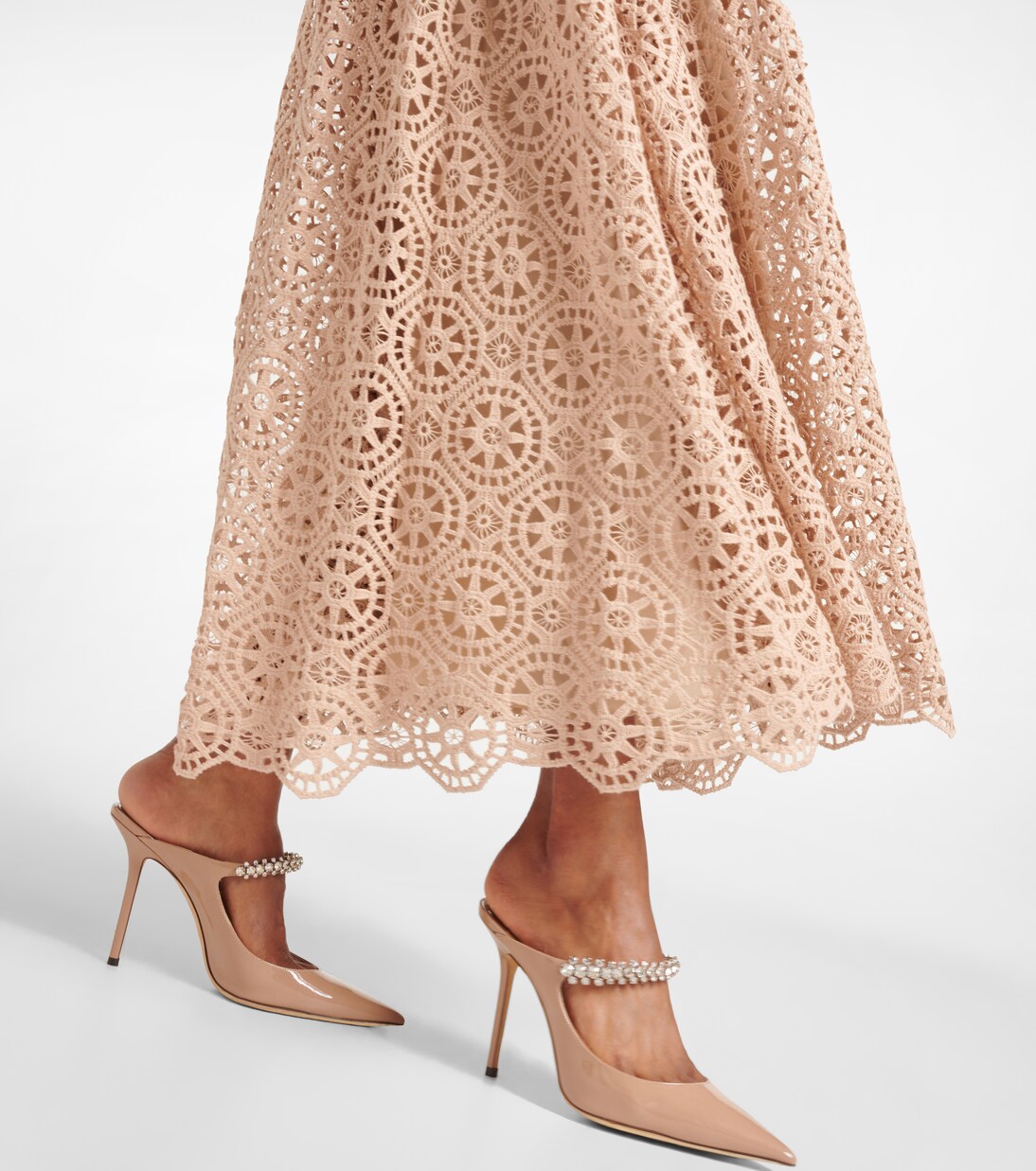 Robe midi en coton mélangé | Elie Saab