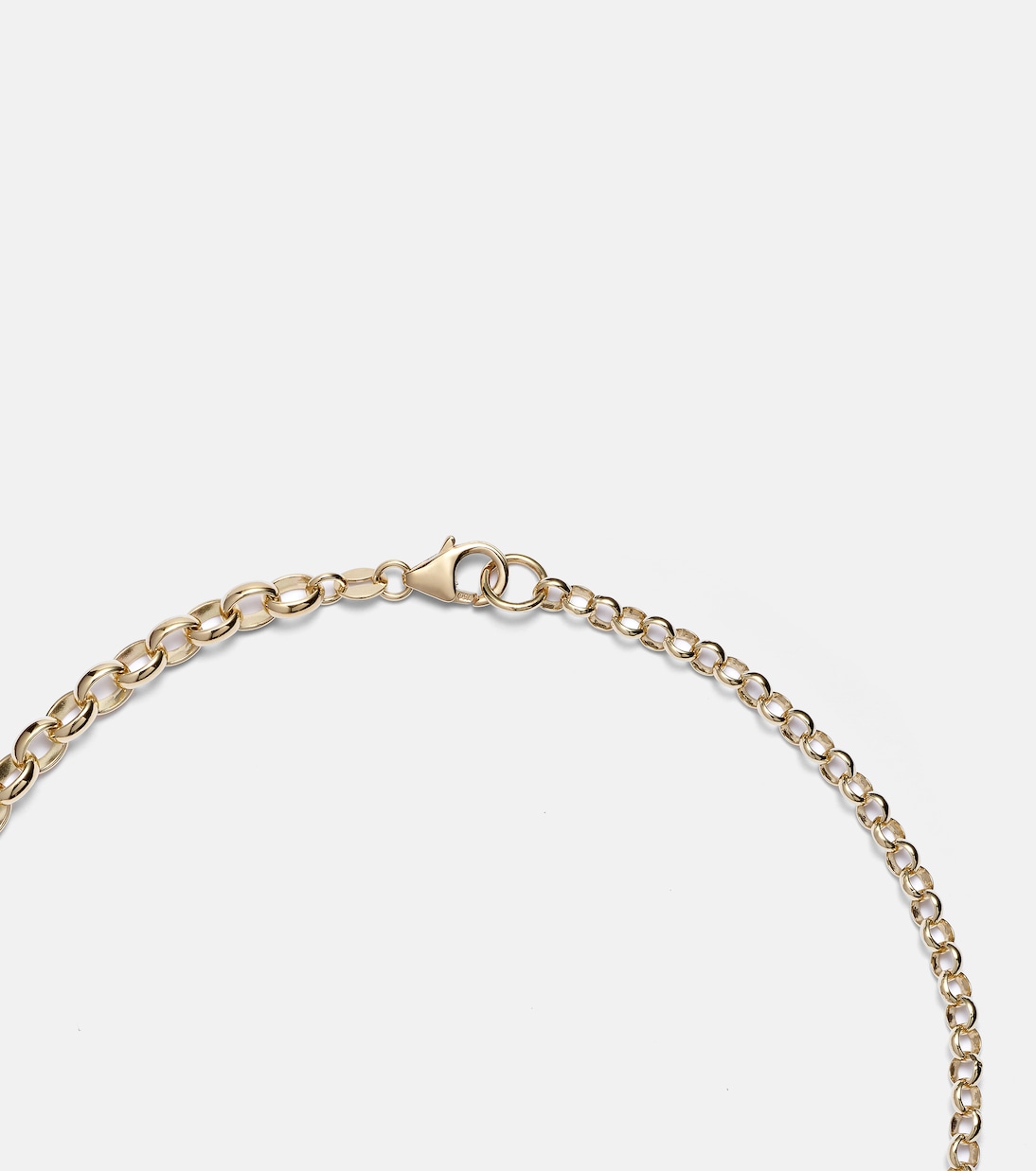 Oversized Love Token 18kt gold (750/1000) chain necklace | FoundRae