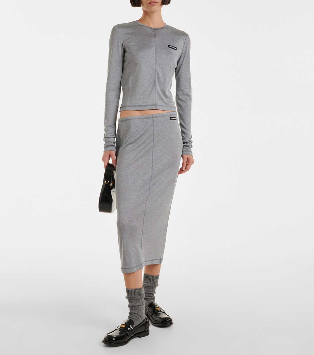 Midirock aus Seide | Miu Miu