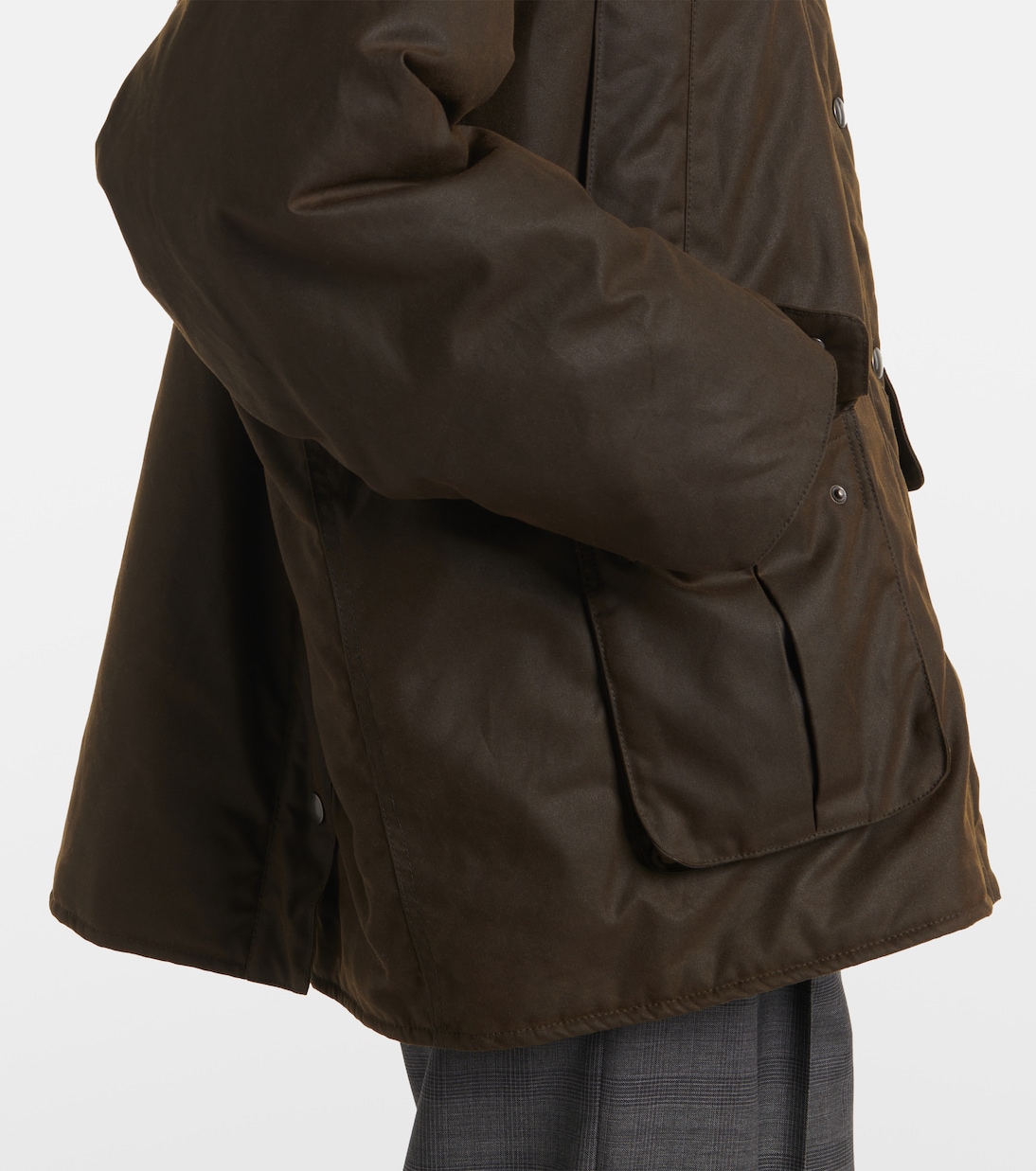 Oversize-Jacke aus Baumwoll-Canvas | Miu Miu