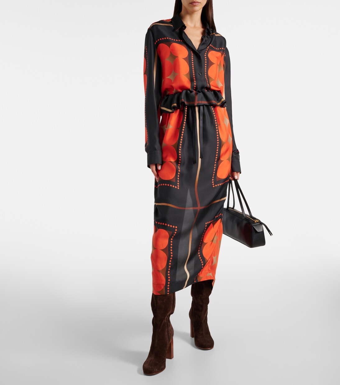 Bedruckter Maxirock Lilila aus Seide | Khaite