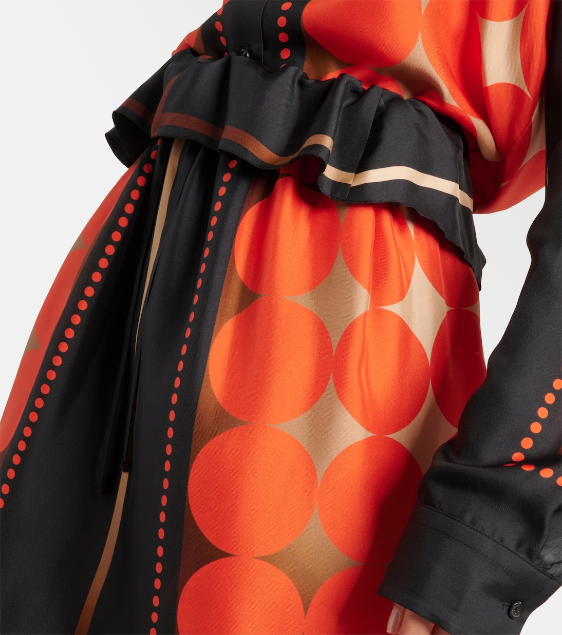 Bedruckter Maxirock Lilila aus Seide | Khaite