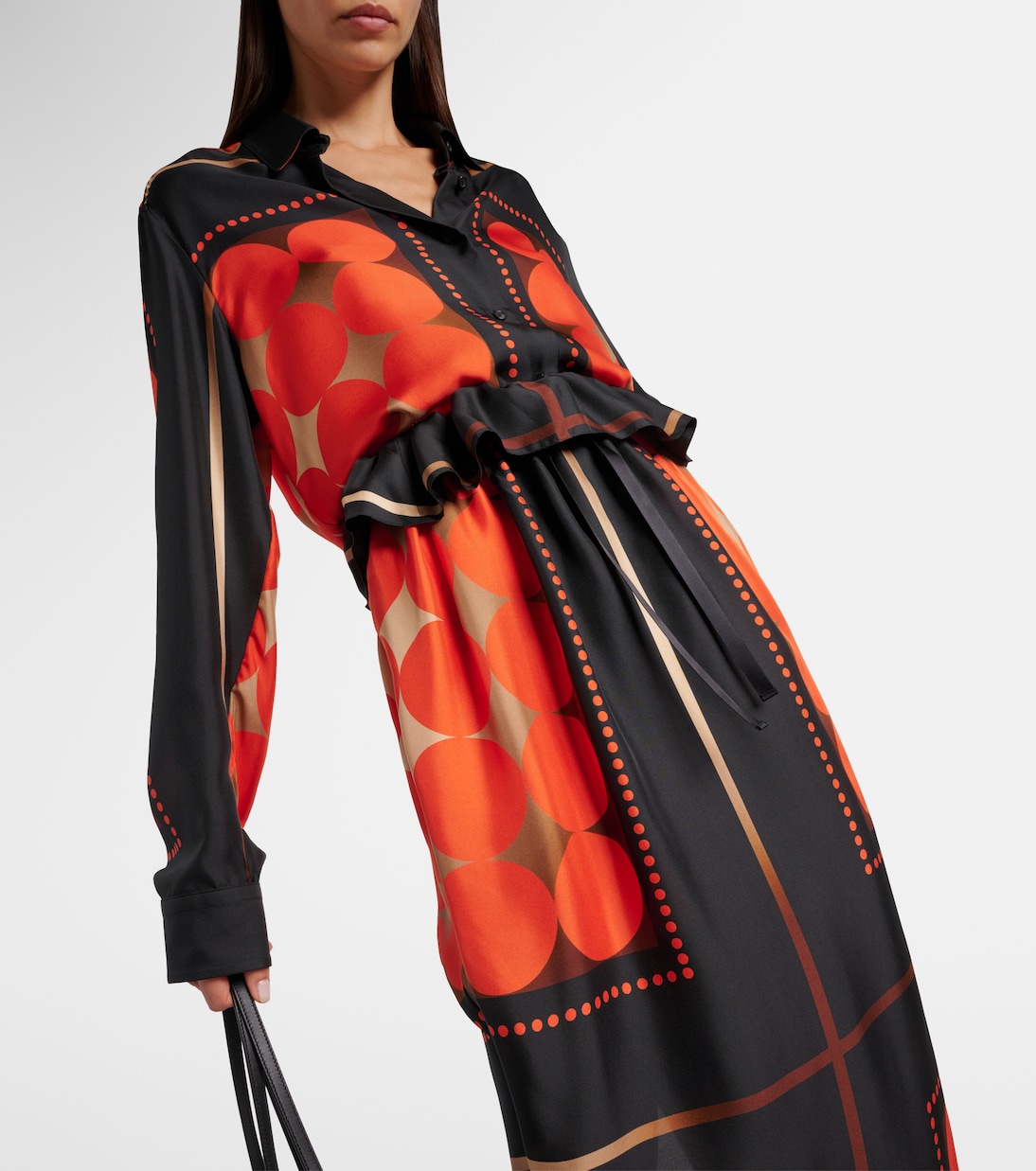 Bedruckter Maxirock Lilila aus Seide | Khaite