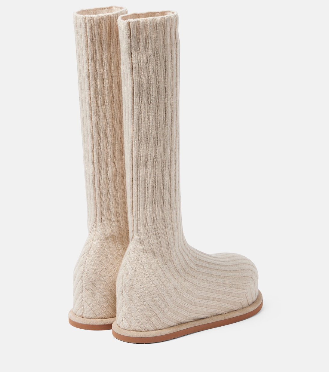 Stiefel Veneda 15 aus Strick | Amina Muaddi