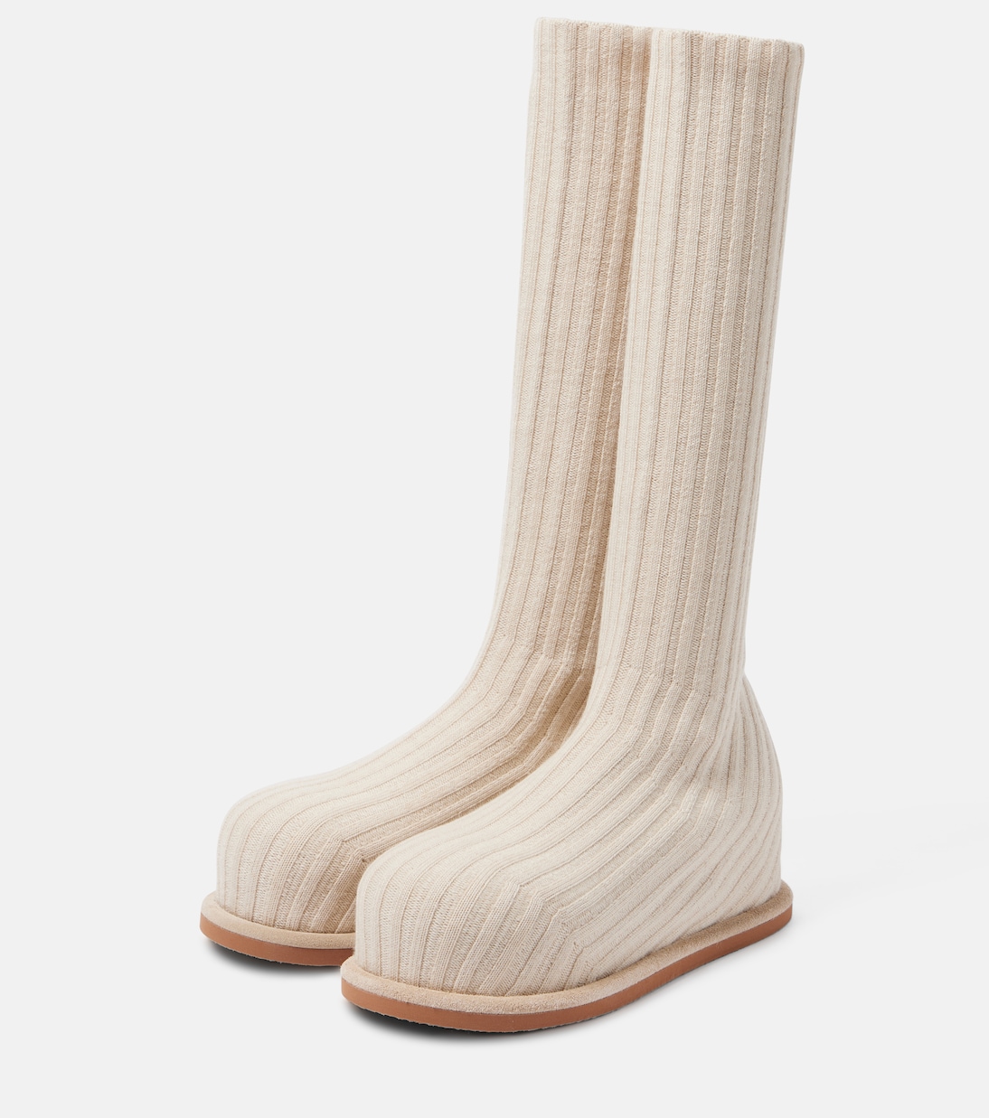 Stiefel Veneda 15 aus Strick | Amina Muaddi