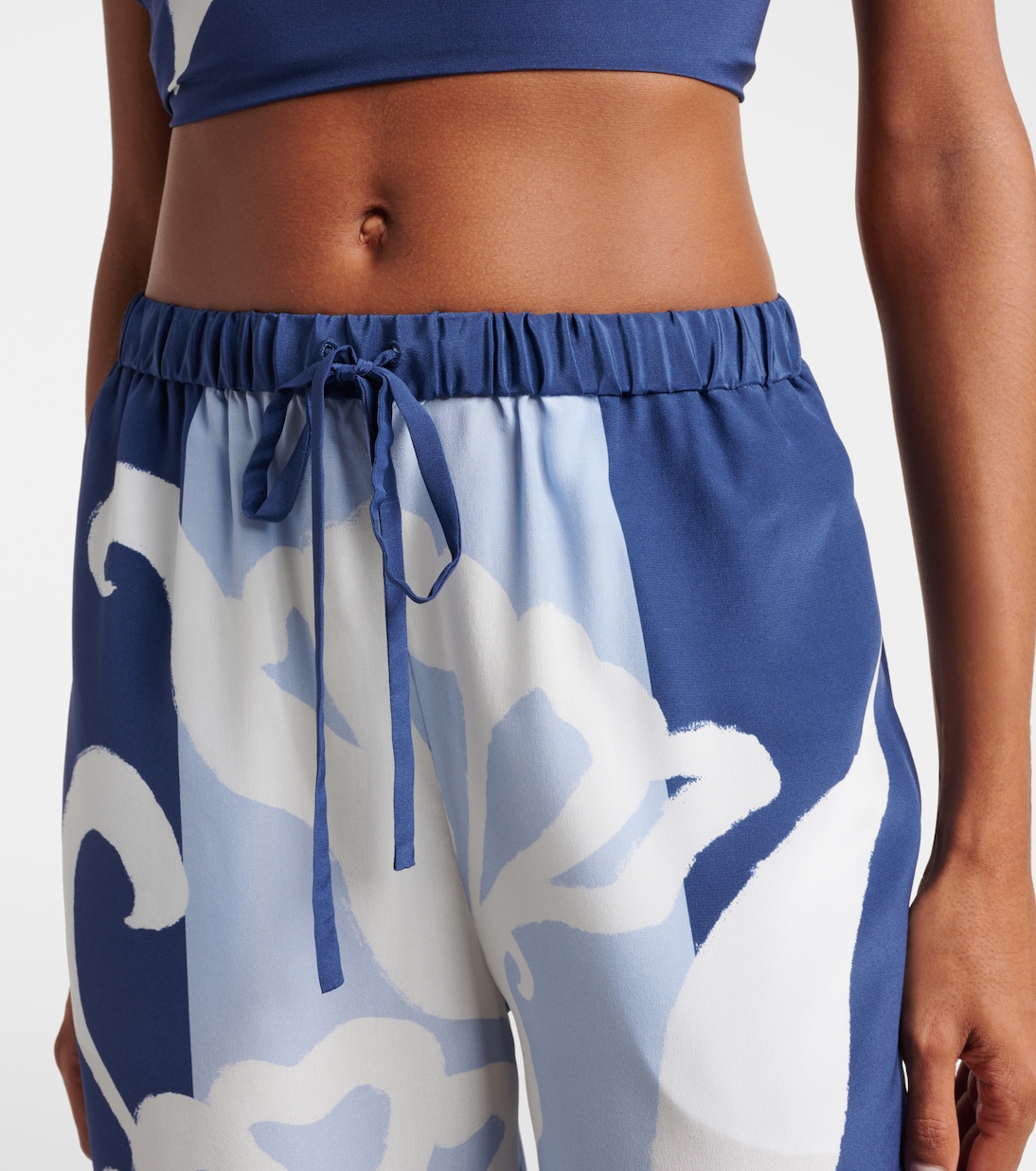 Pantalon ample Sorrento en satin de soie | SIR