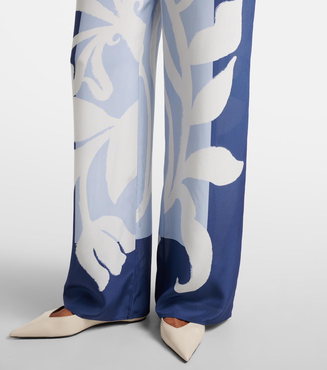 Pantalon ample Sorrento en satin de soie | SIR