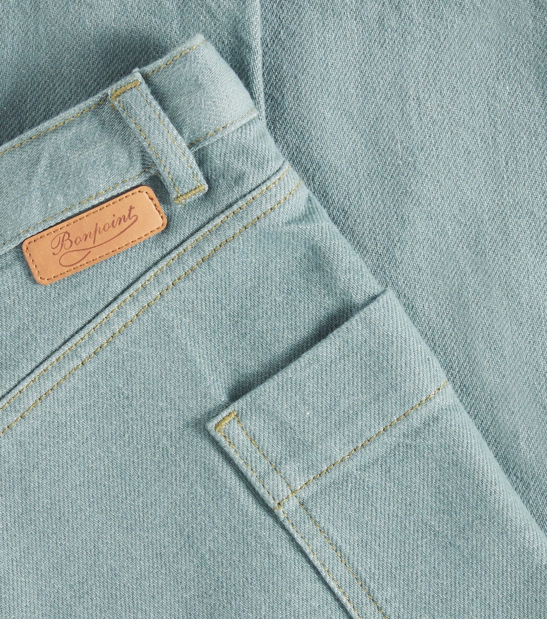 Looping wide-leg jeans | Bonpoint