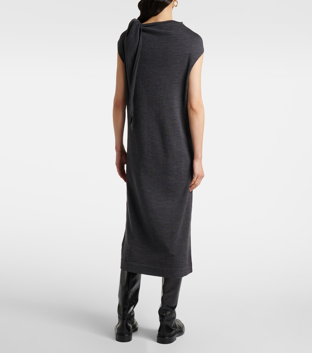 Robe midi en laine | Jil Sander