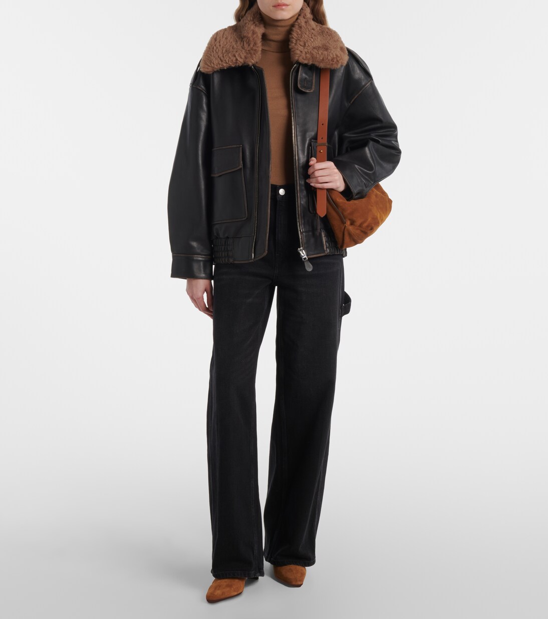 Ankle Boots Wally 55 aus Veloursleder | Staud