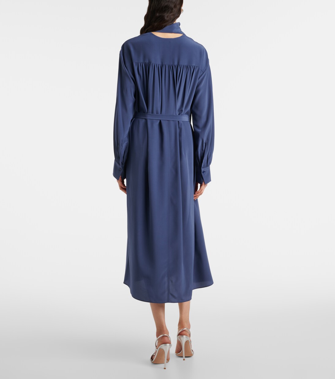 Robe midi Bolero en crêpe de soie | Joseph