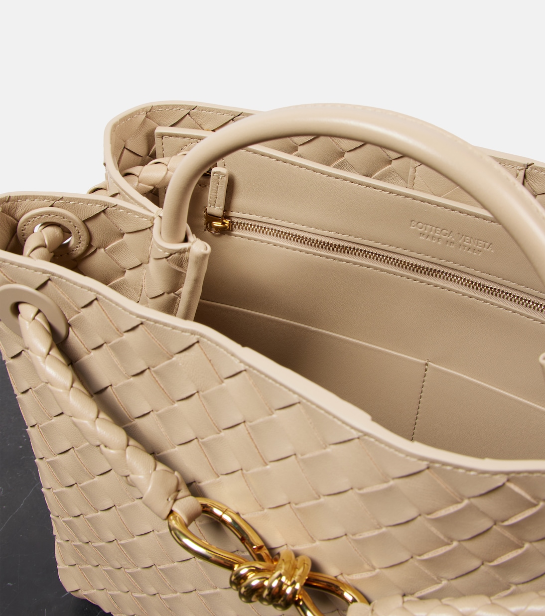 Sac Andiamo Medium en cuir Intrecciato | Bottega Veneta