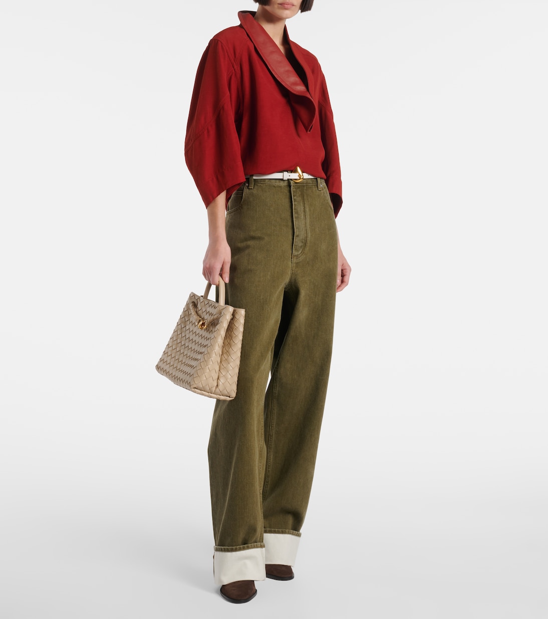 Sac Andiamo Medium en cuir Intrecciato | Bottega Veneta