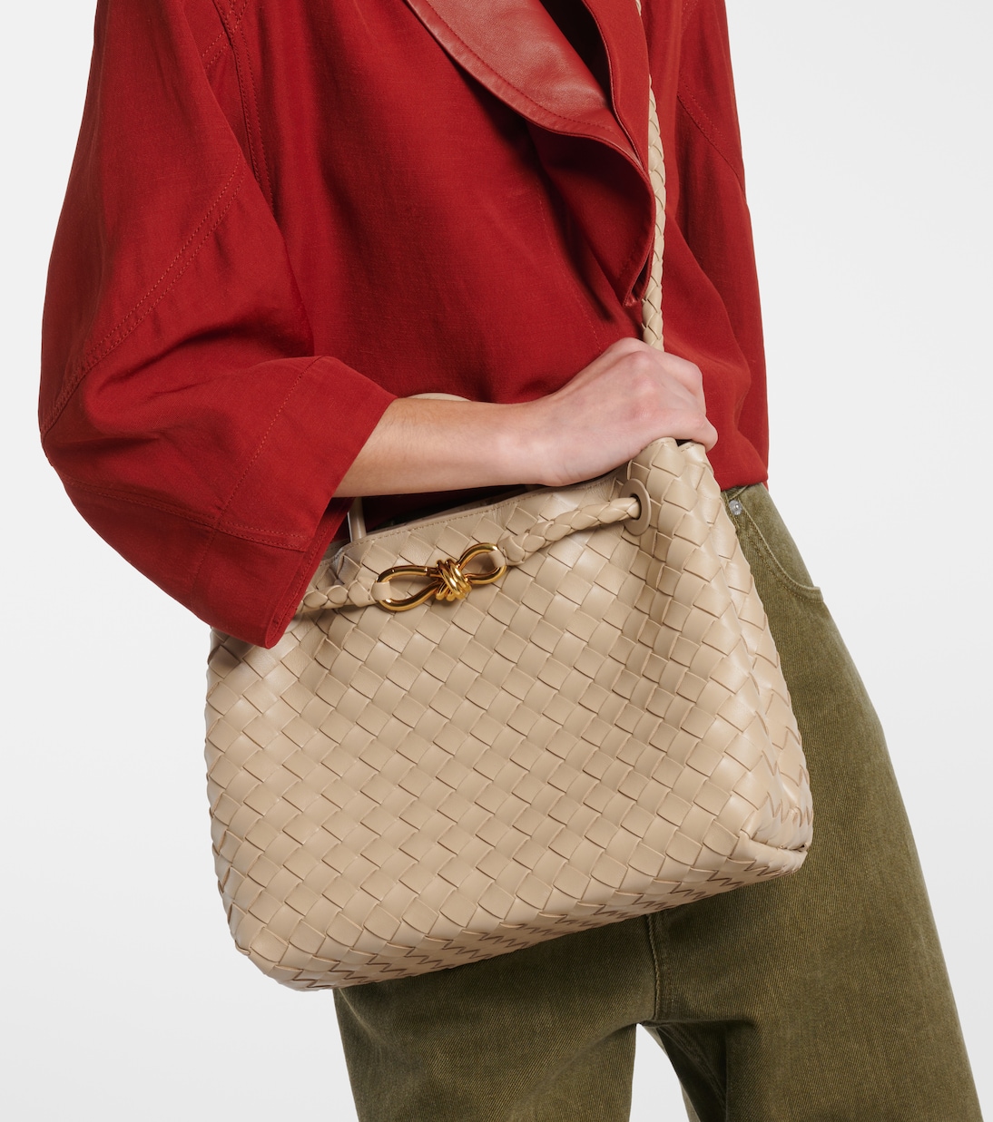 Sac Andiamo Medium en cuir Intrecciato | Bottega Veneta