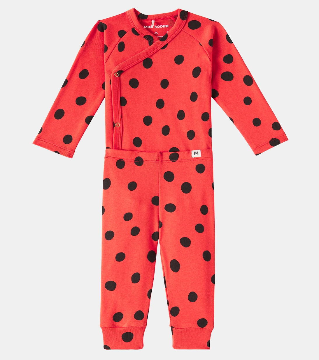 Baby Dots cotton body and pants set | Mini Rodini