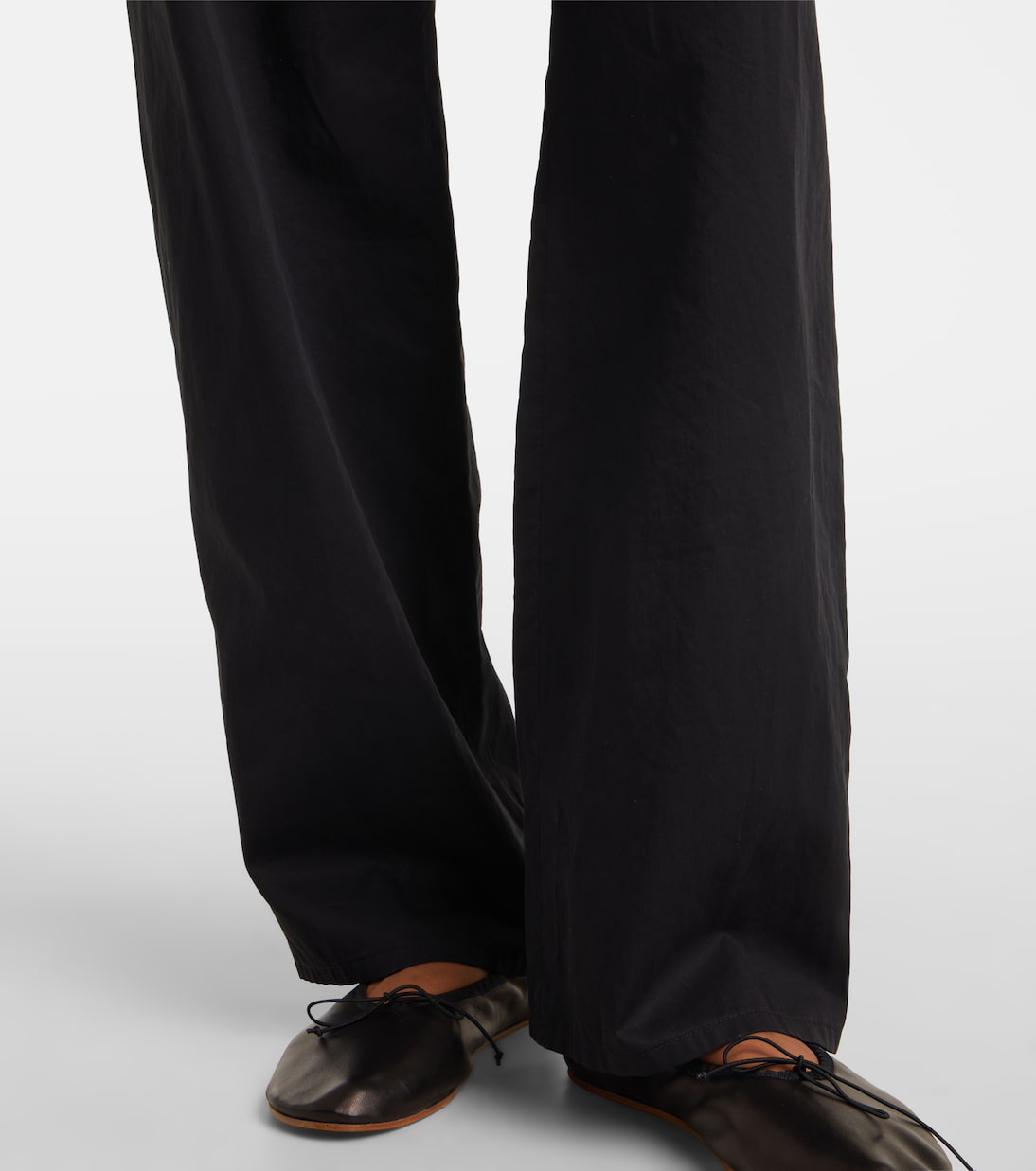 Zuzana mid-rise cotton twill straight pants | The Row