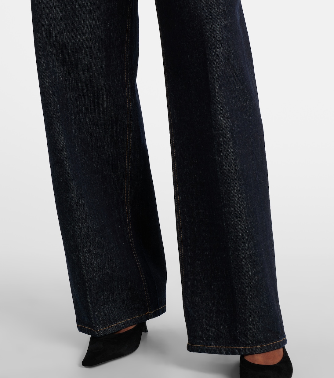 Jeans rectos de tiro alto | Victoria Beckham