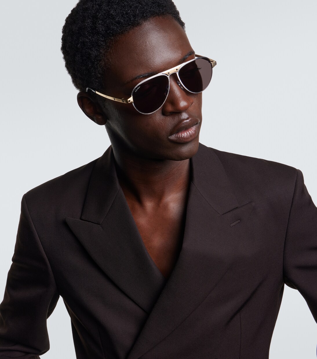 Santos De Cartier aviator sunglasses | Cartier Eyewear Collection