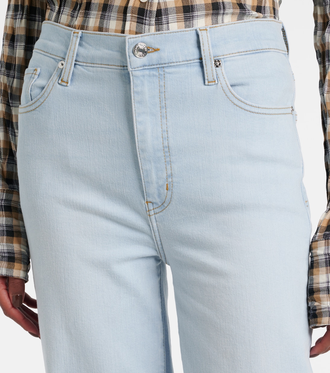 Jean droit Le Sleek à taille haute | Frame