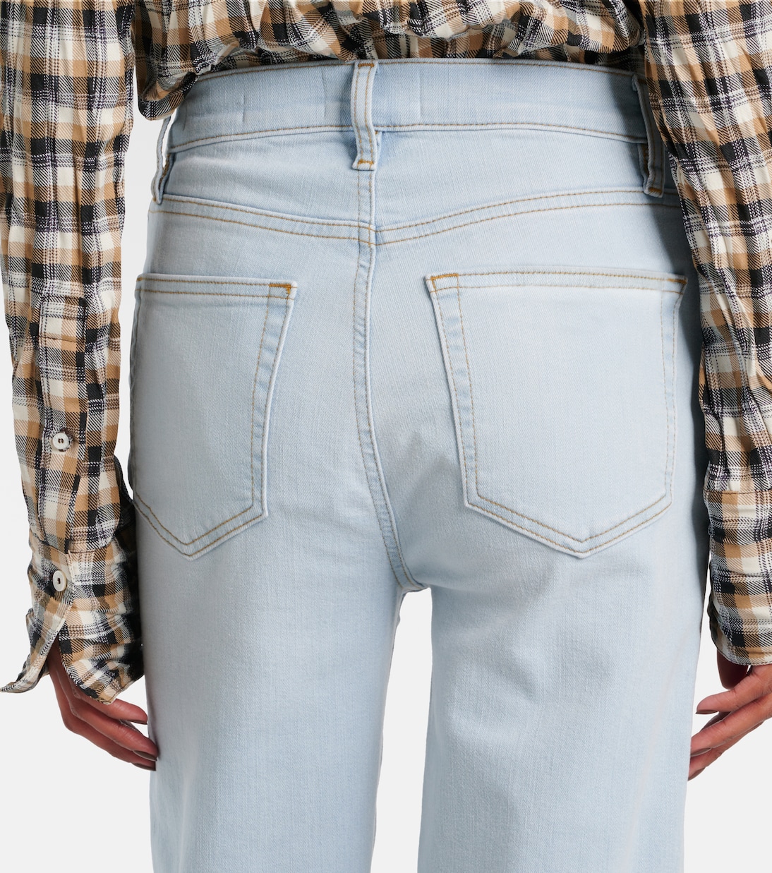 Jean droit Le Sleek à taille haute | Frame