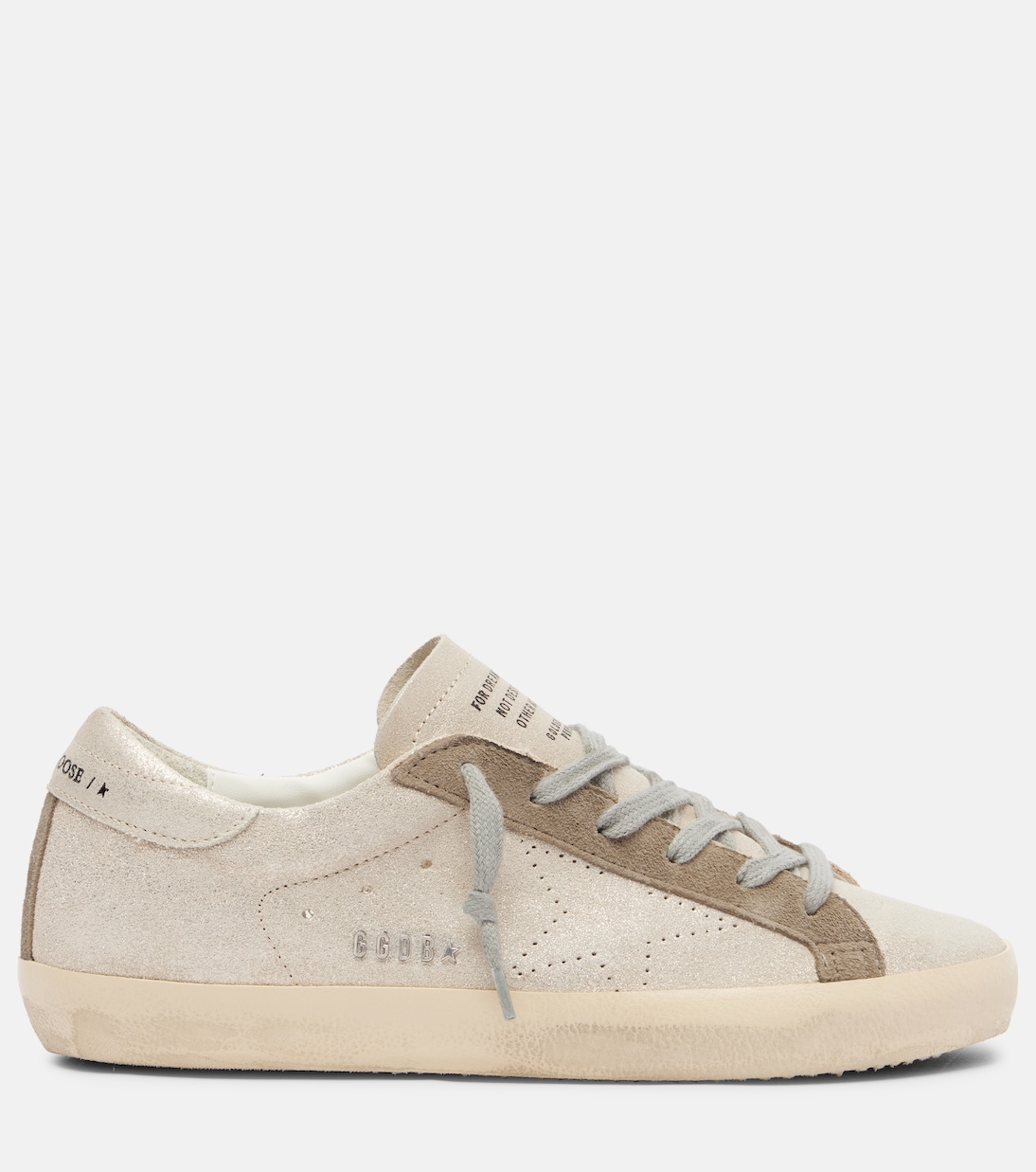 Super-Star glitter leather sneakers | Golden Goose