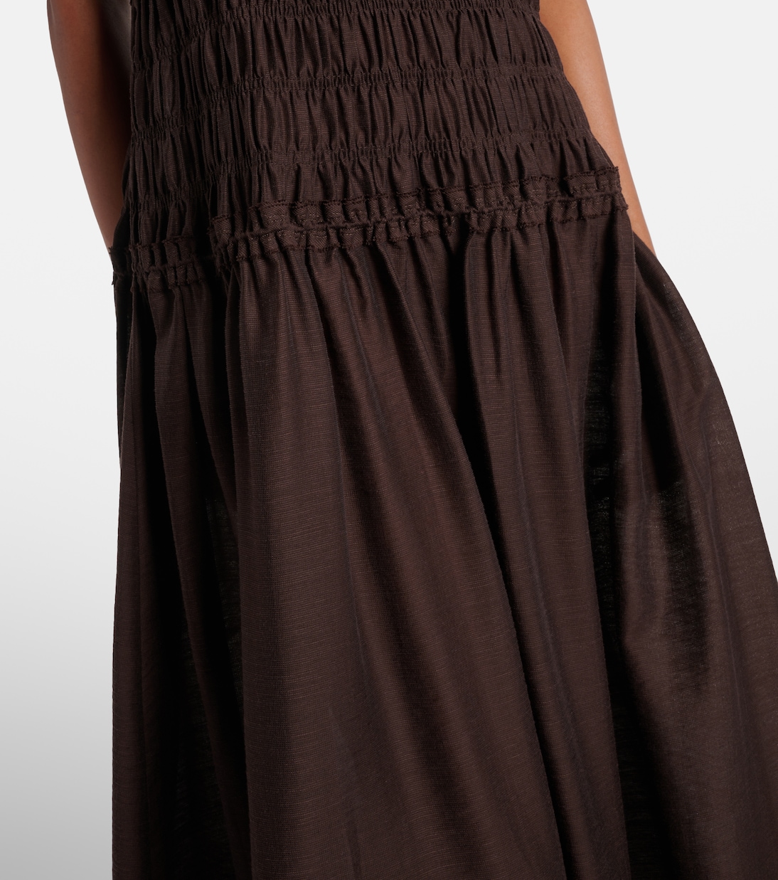 Smocked midi dress | Tory Burch