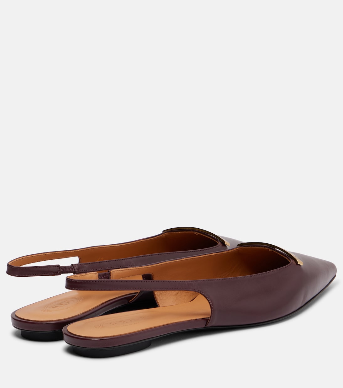 Barretta leather slingback flats | Tod's
