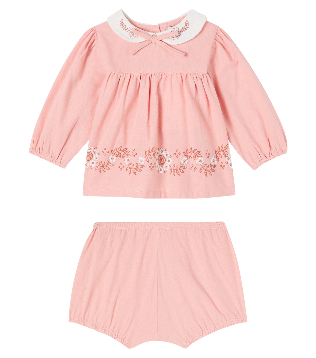Baby Scarlet set of cotton top and bloomers | Bebe Organic