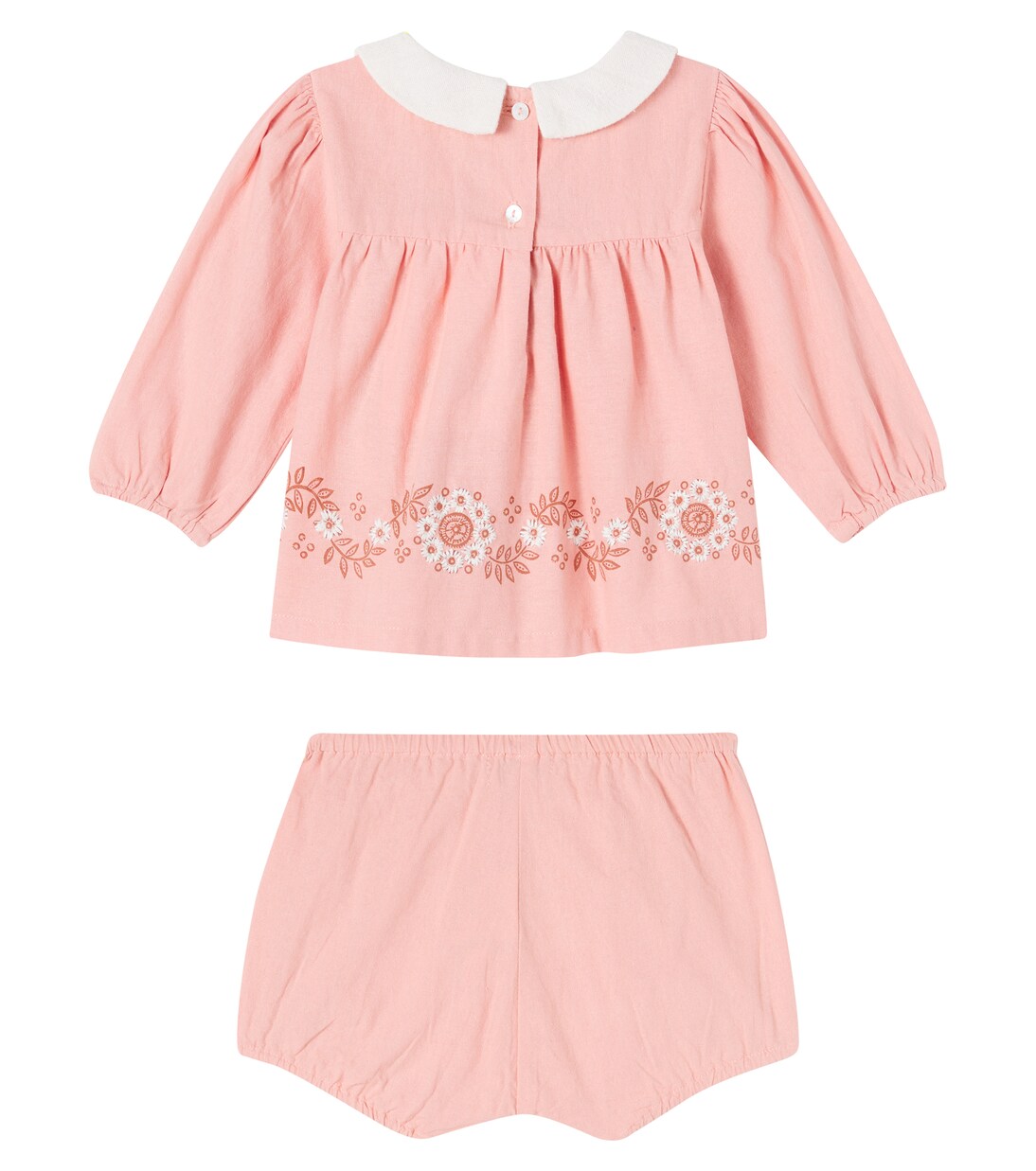 Baby Scarlet set of cotton top and bloomers | Bebe Organic