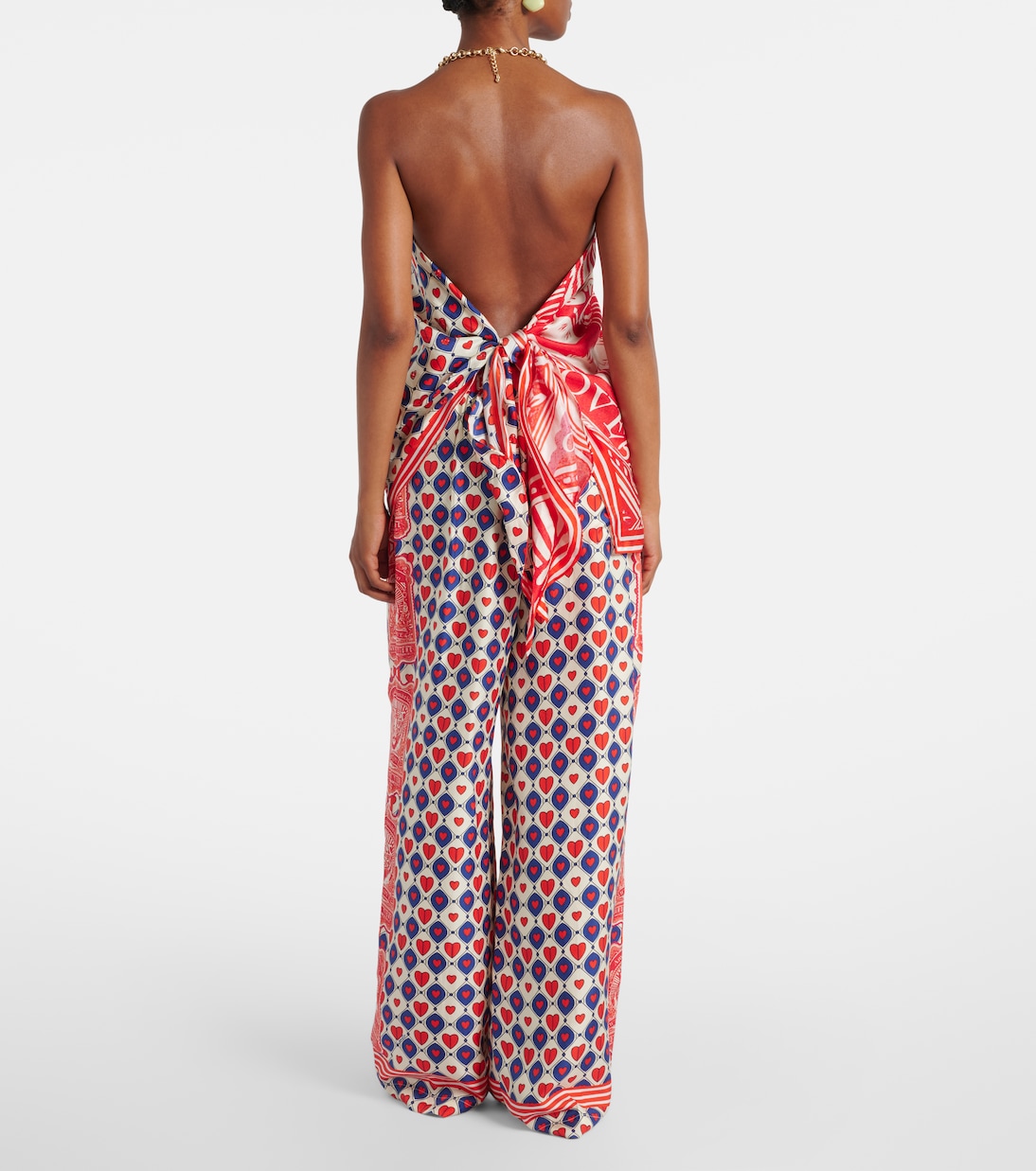 Bedrucktes Top Rinse & Roar aus Seide | Camilla