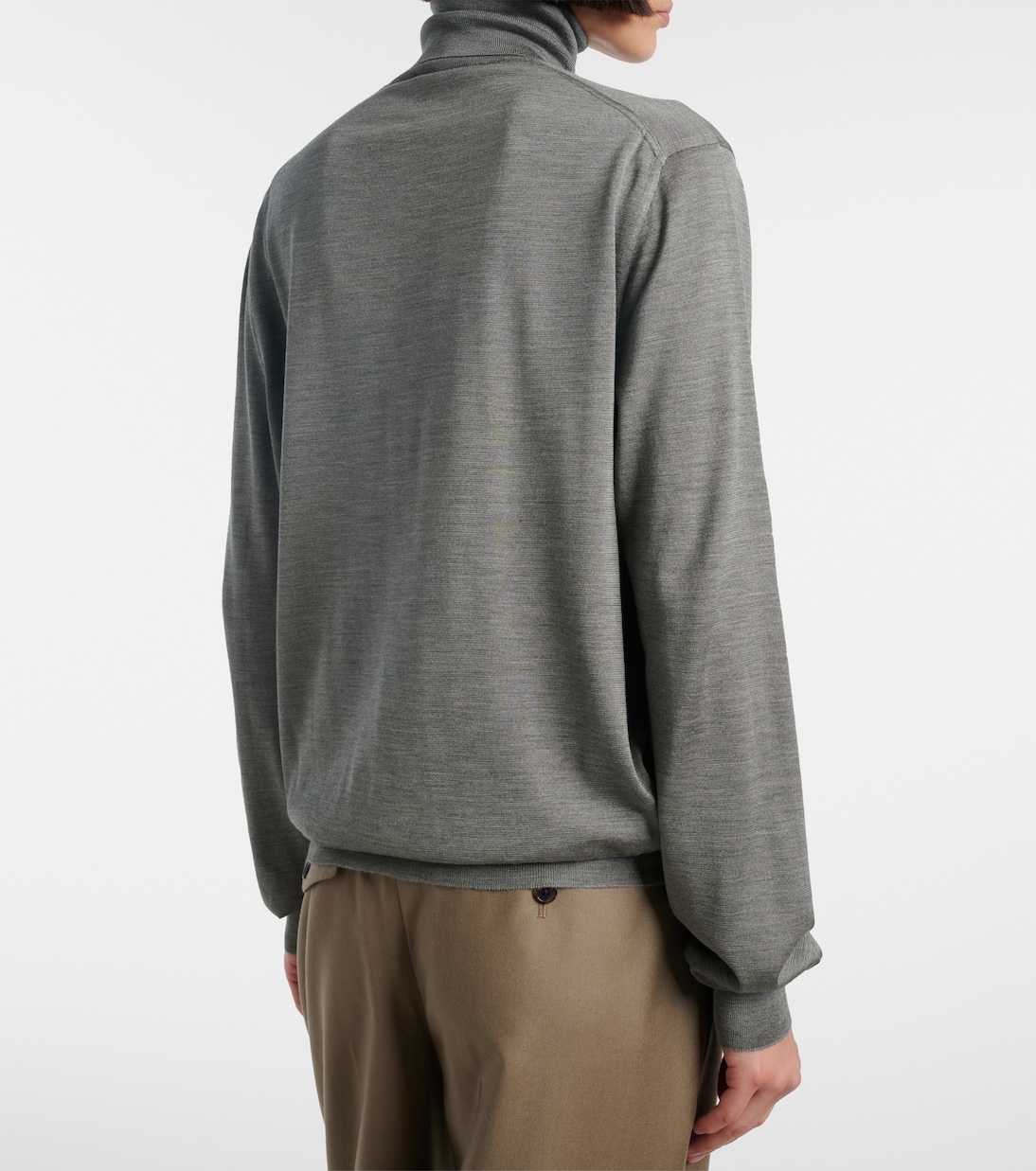 Liwen silk turtleneck top | The Row