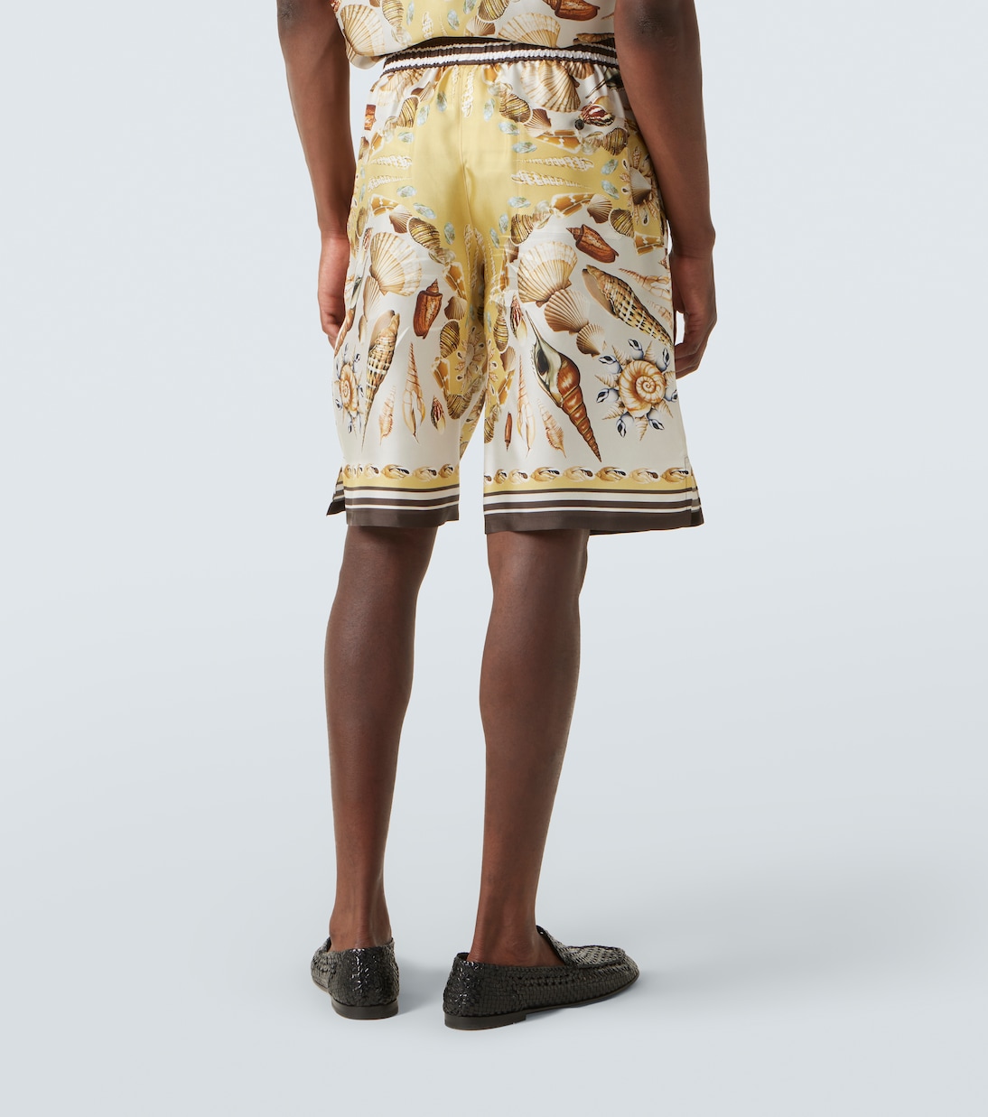 真丝斜纹布印花短裤 | Dolce&Gabbana