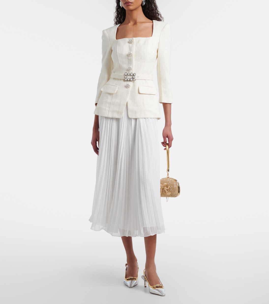 Robe longue en mousseline | Self-Portrait