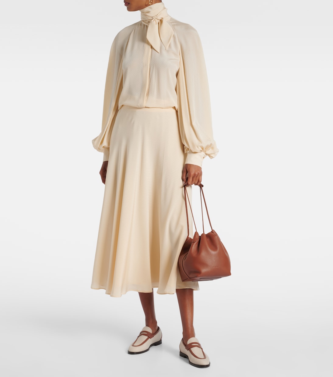 Bucket-Bag Bale Softy Small aus Leder | Loro Piana