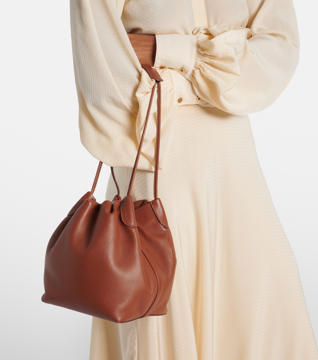 Bucket-Bag Bale Softy Small aus Leder | Loro Piana