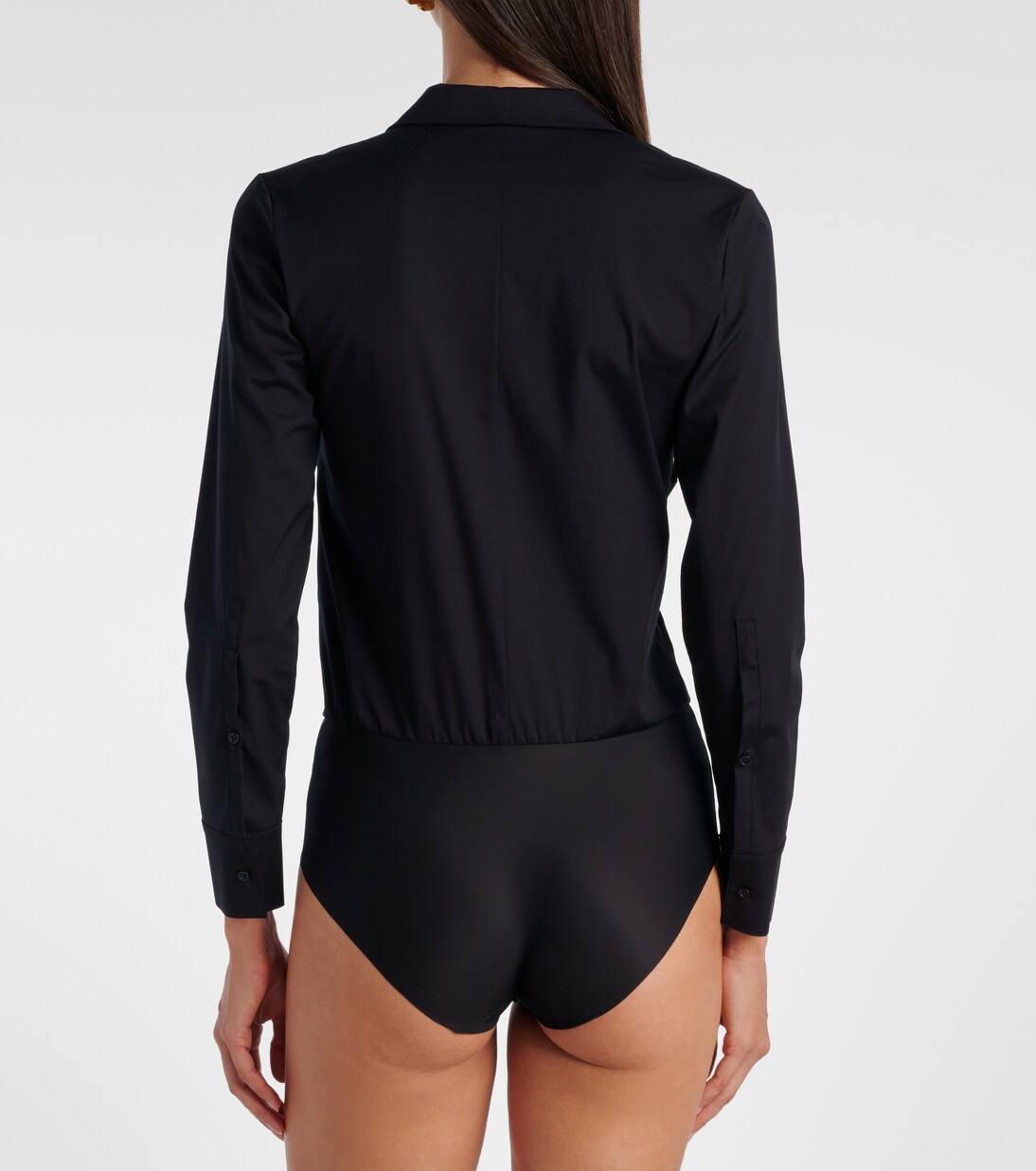 Cotton-blend poplin bodysuit | Wolford
